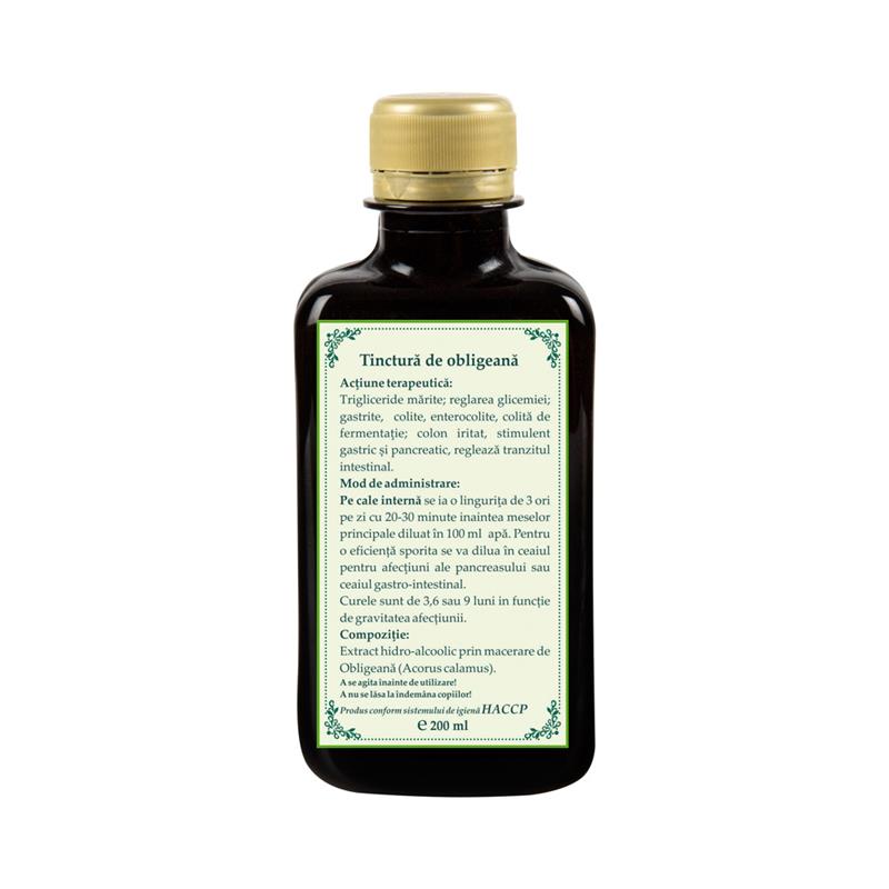 Tinctura de Obligeana 200ml Apuseni Plant