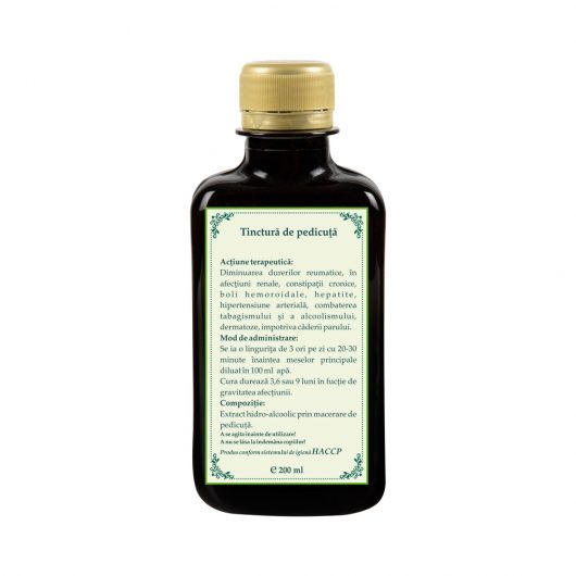 Tinctura de Pedicuta 200ml Apuseni Plant