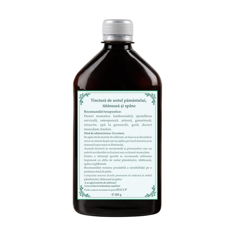 Tinctura de Untul Pamantului cu Tataneasa si Spanz 500ml Apuseni Plant