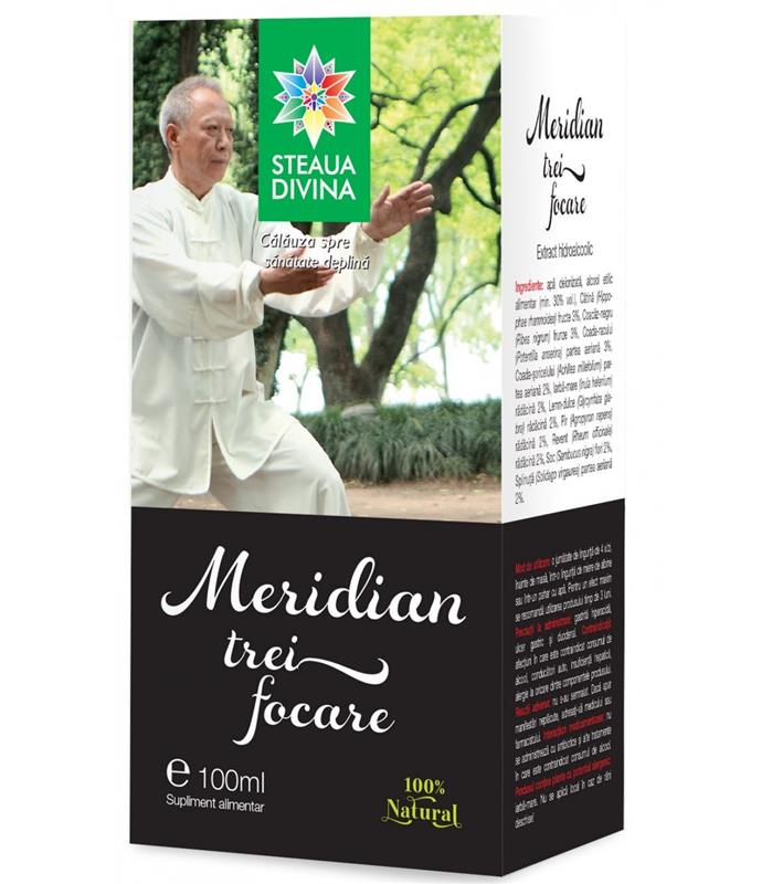 Tinctura Meridian Trei Focare 100ml Santo Raphael