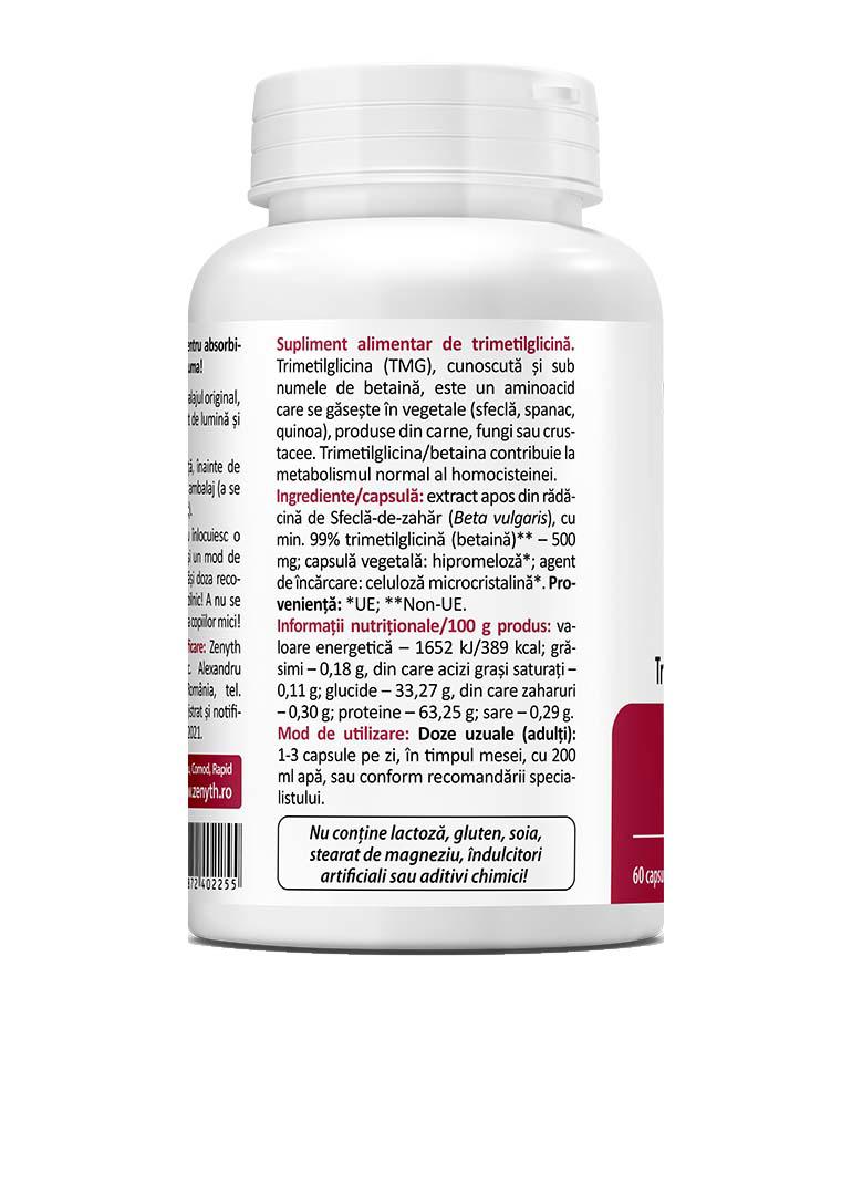 TMG 500 miligrame 60 capsule Zenyth