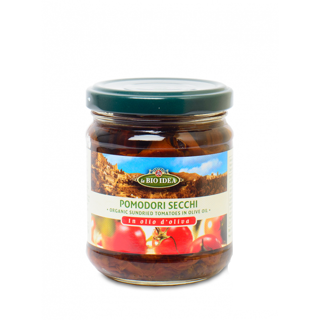 Tomate Uscate la Soare in Ulei Masline Extra Virgin Eco 190gr Idea