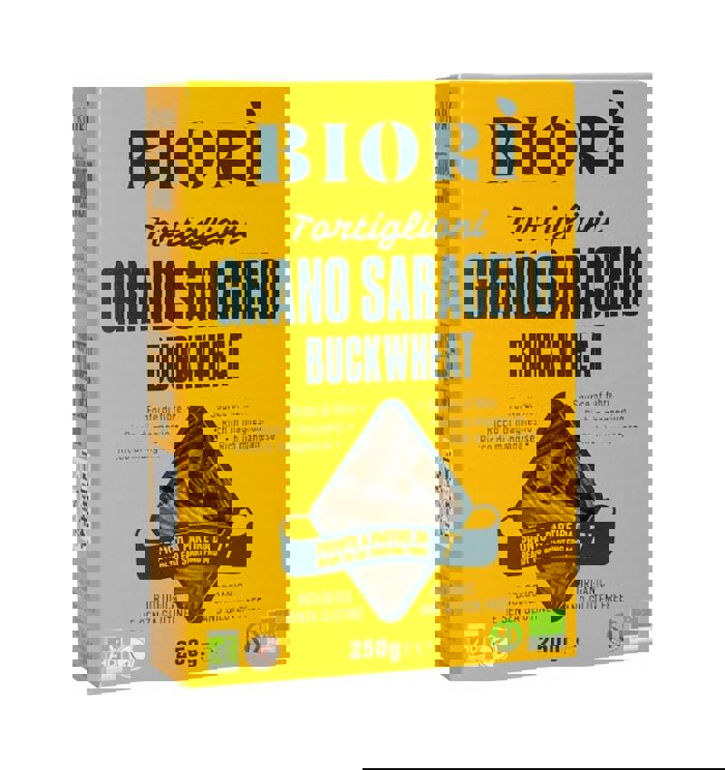 Tortiglioni din Faina de Hrisca Bio 250gr Biori