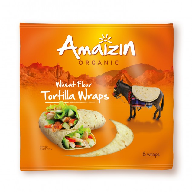 Tortilla din Faina de Grau Wraps Bio Amaizin 240gr