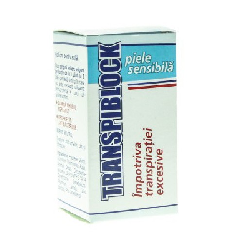 Transpiblock Piele Sensibila Zdrovit 25ml
