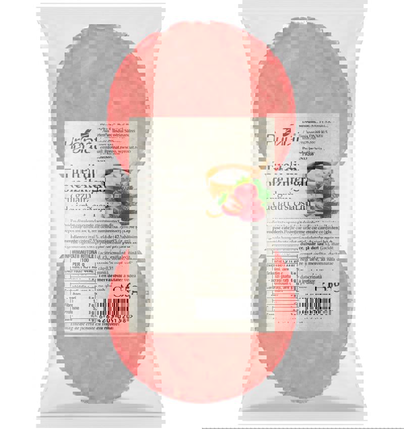 Turte din Orez Integral cu Glazura de Iaurt si Capsuni 65 grame Pronat