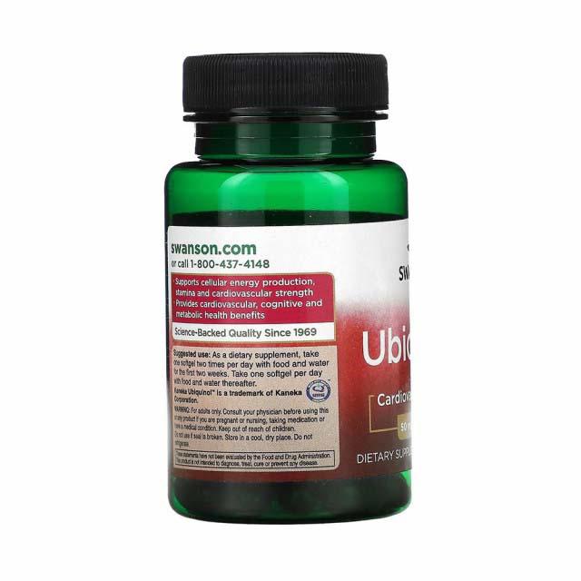 Ubiquinol Kaneka 50 miligrame 60 capsule Swanson