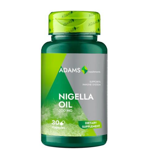 Ulei Chimen Negru (Nigella Oil) 500mg 30 capsule Adams Vision