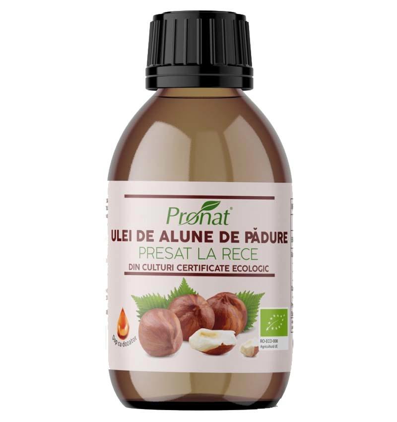 Ulei de Alune de Padure Bio Presat la Rece 100 mililitri Pronat