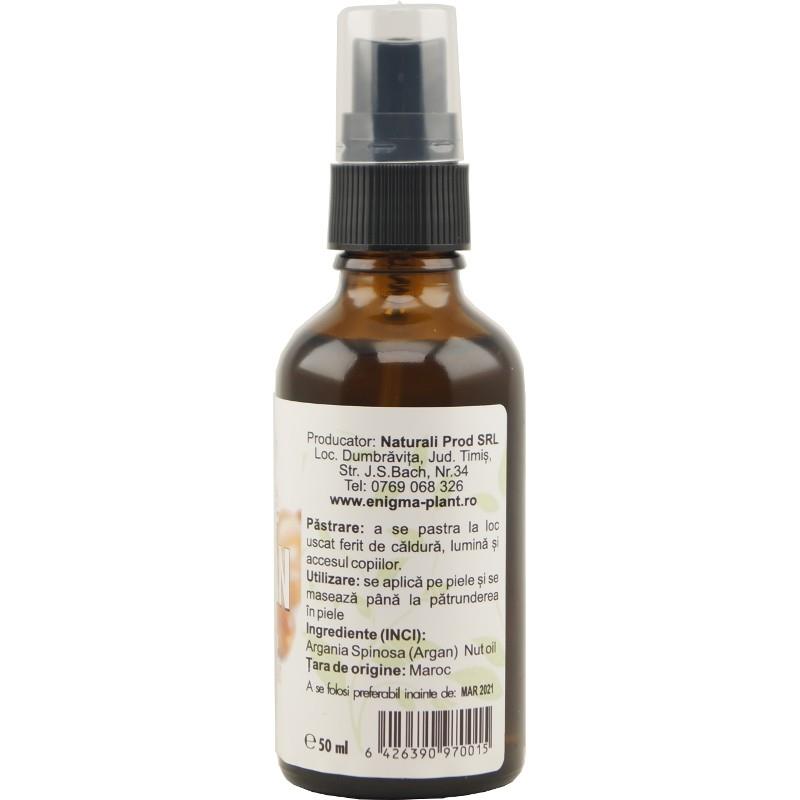 Ulei de Argan Marocan Bio 50 mililitri Enigma