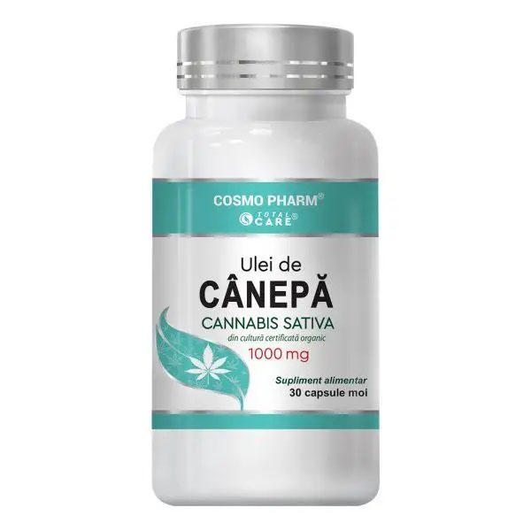 Ulei de canepa 1000mg 30cps Cosmo Pharm