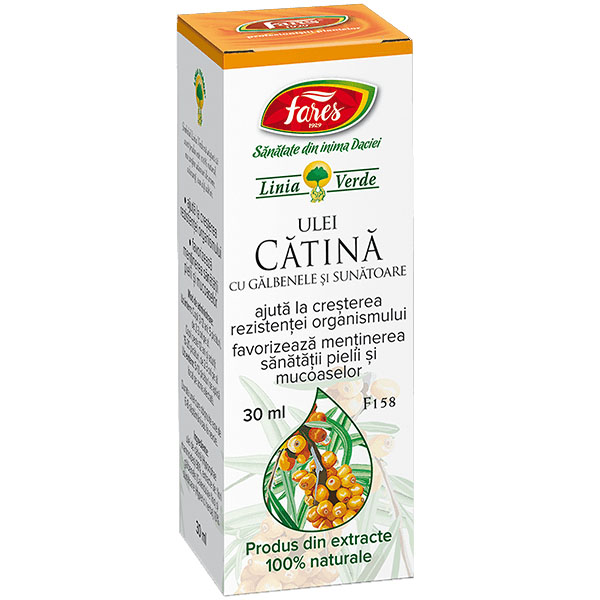 Ulei de Catina cu Galbenele si Sunatoare 30 mililitri Fares