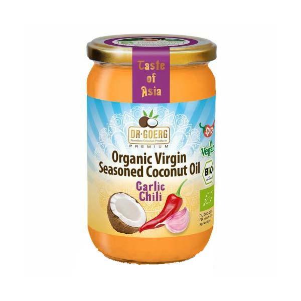 Ulei de Cocos Condimentat cu Usturoi si Chilli Eco 190 mililitri Dr. Goerg