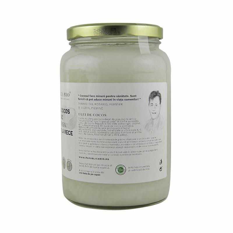 Ulei de Cocos Extravirgin Presat la Rece Bio 1550 mililitri Republica Bio