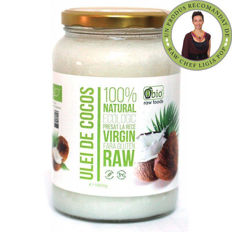 Ulei de Cocos Virgin Presat la Rece Raw Bio Obio 1400gr