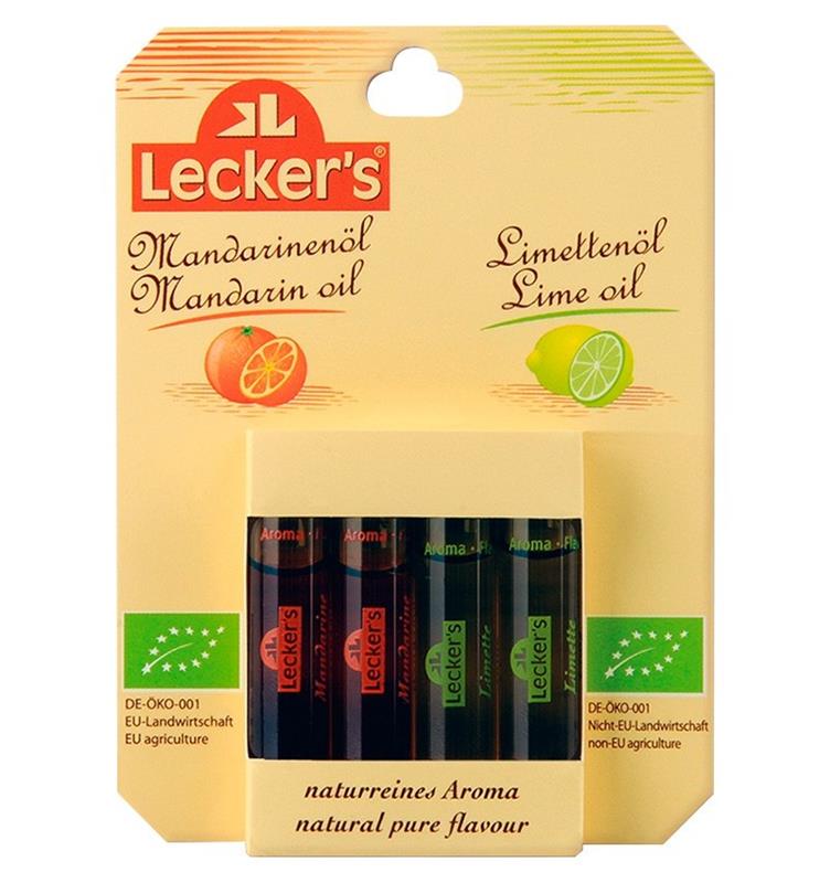Ulei de Mandarine Bio 2 bucati si Ulei de Limeta Bio 2 bucati Lecker`s