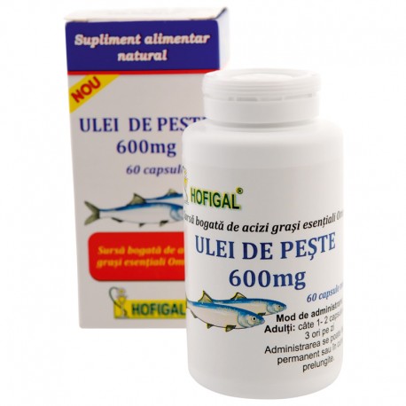 Ulei de Peste 600mg Hofigal 60cps