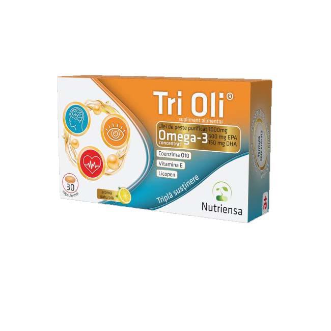 Ulei de Peste Tri Oli 30 capsule moi Antibiotice Iasi