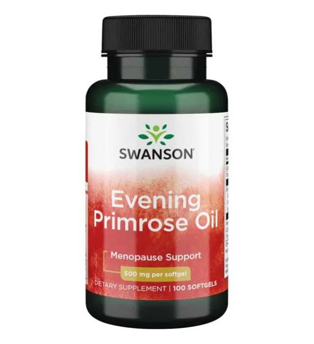 Ulei De Primula 500 miligrame Luminita Noptii Pre Menopauza Evening Primrose Oil 100 capsule Swanson