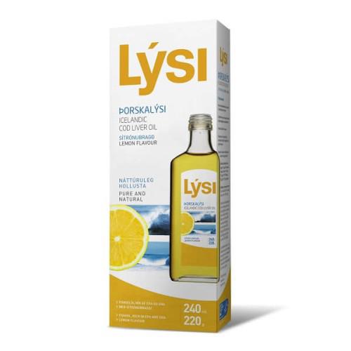 Ulei din Ficat Cod cu Lamaie Lysi Saga Sanatate 240ml