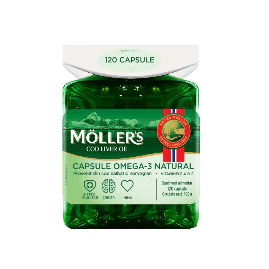 Ulei din Ficat de Cod 120 capsule Moller's