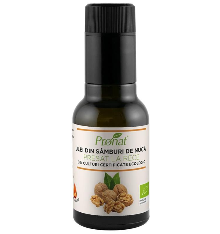Ulei din Samburi de Nuca Presat la Rece Bio 100ml Pronat