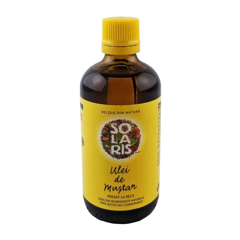 Ulei din Seminte de Mustar Presat la Rece 100 mililitri Solaris