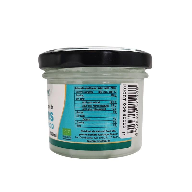 Ulei Extravirgin de Cocos Bio 100 mililitri Kotys