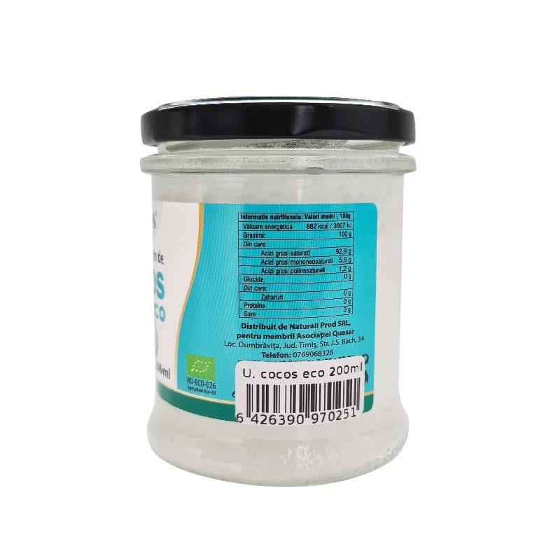 Ulei Extravirgin de Cocos Bio 200 mililitri Kotys