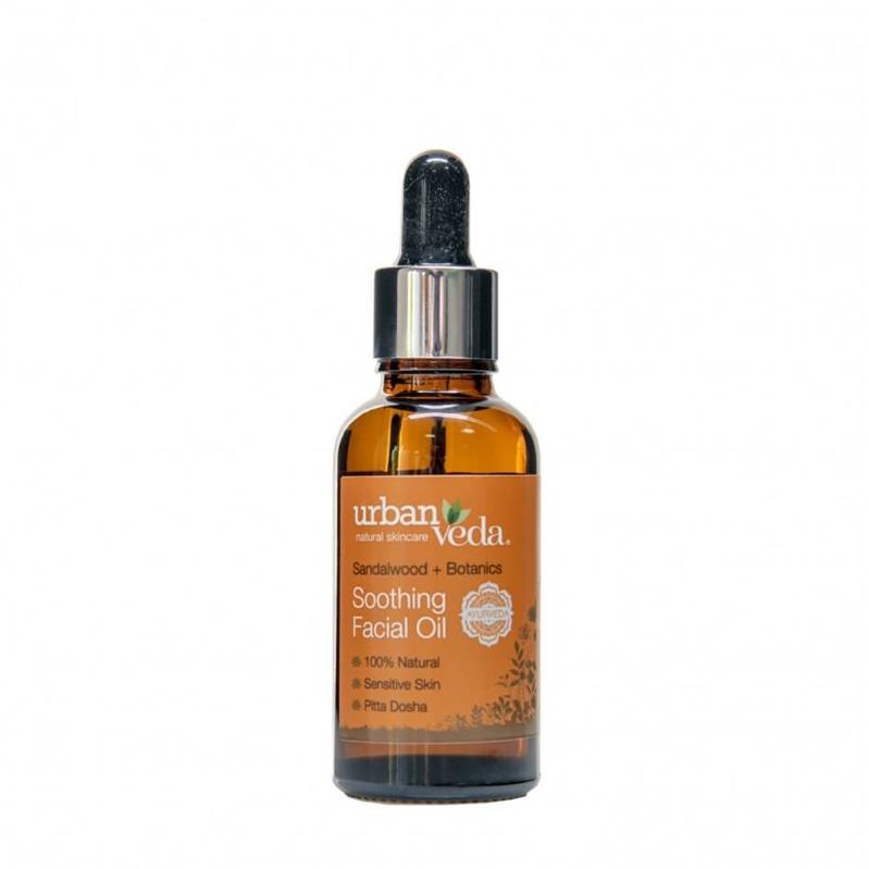 Ulei Facial cu Extract de Lemn de Santal Organic Ten Sensibil Soothing 30 mililitri Urban Veda