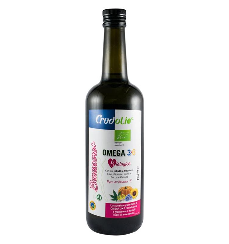 Ulei Omega 3-6 Bio Crudolio 750ml