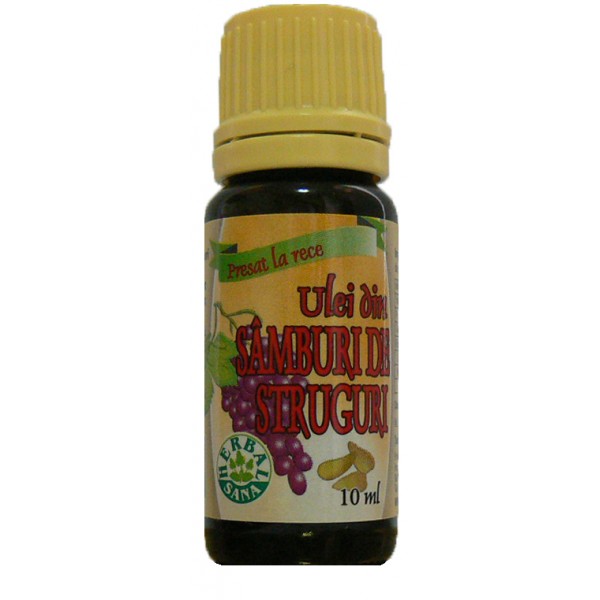 Ulei Samburi Struguri Presat la Rece Herbavit 10ml