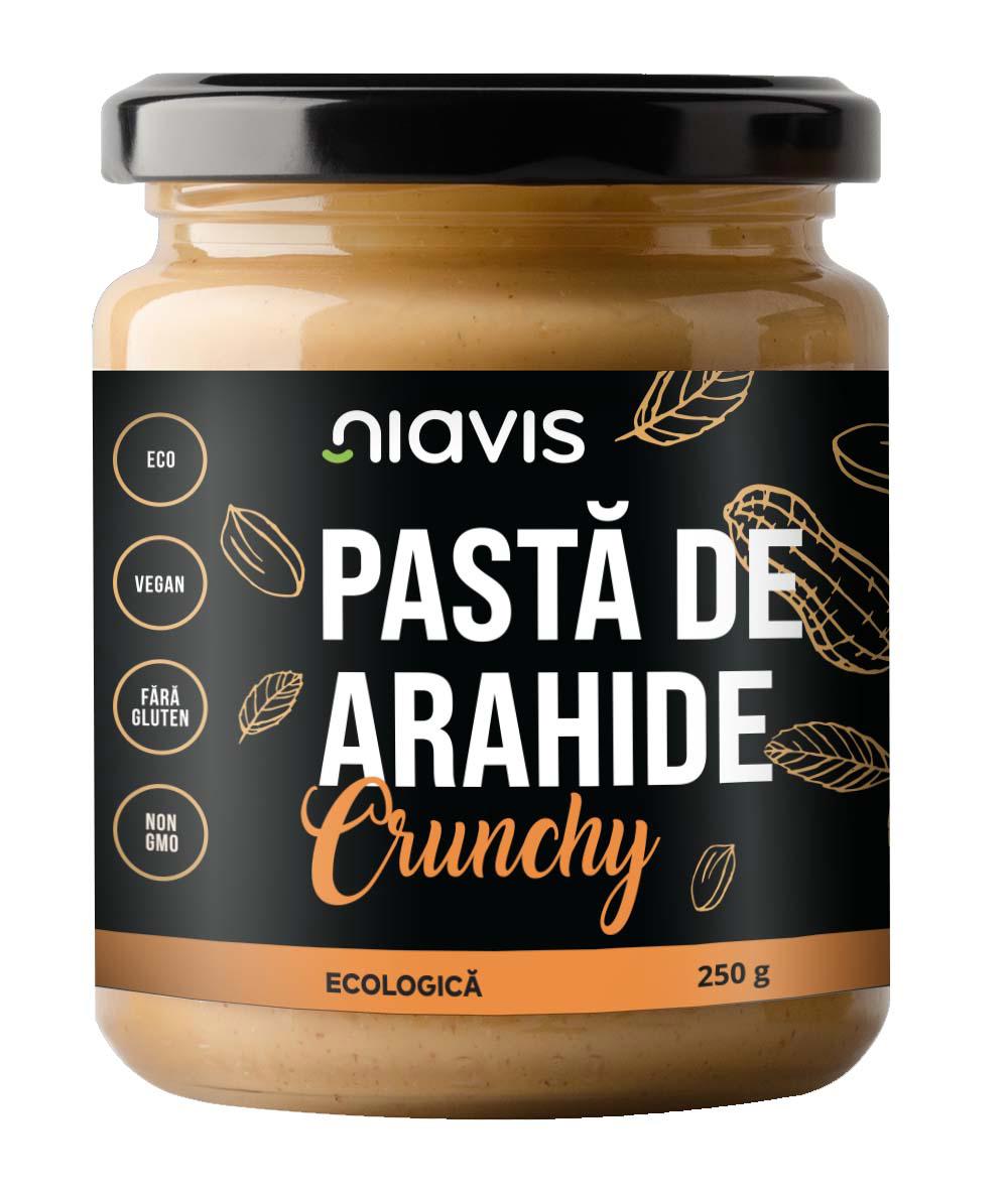 Crema Tartinabila de Arahide Crunchy Bio 250gr Niavis
