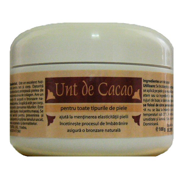 Unt de Cacao Dezodorizat Herbavit 100gr