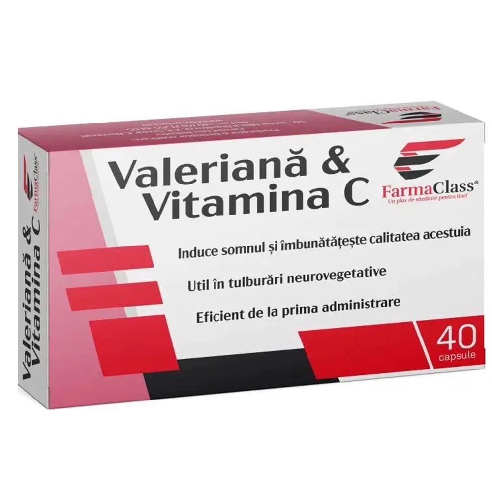 Valeriana si Vitamina C Farma Class 40cps
