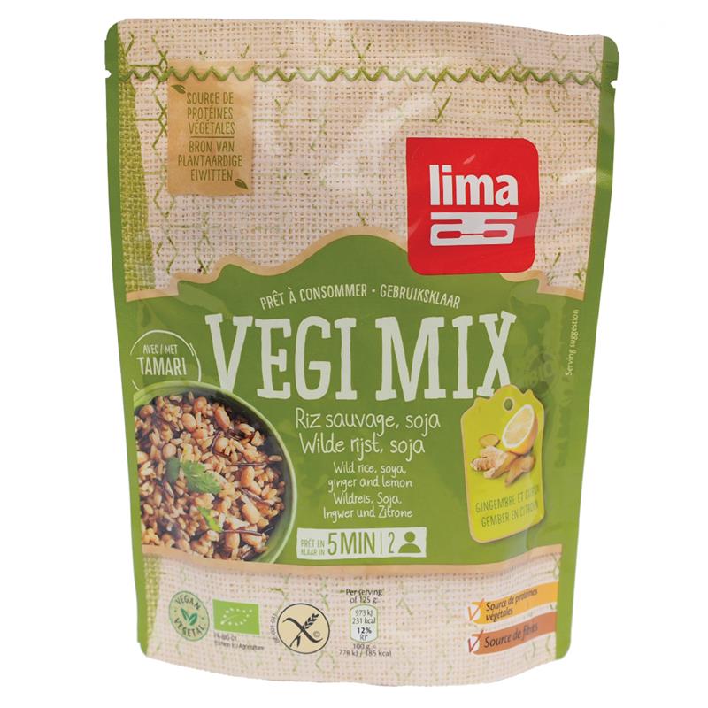 Vegi Mix Ghimbir, Orez Salbatic si Soia Bio Lima 250gr