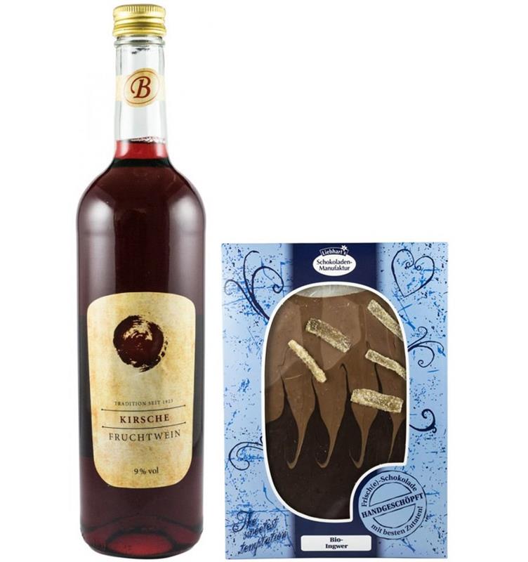 Vin de Cirese 9%alc. si Ciocolata 750ml si 150gr Bavaria