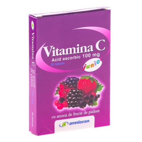 Vitamina C 100mg Fructe Padure Amniocen 24tbl