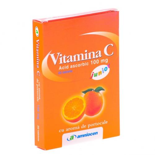 Vitamina C 100mg Portocale Amniocen 24tbl