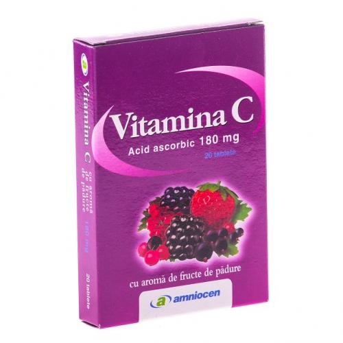 Vitamina C 180mg Fructe Padure Amniocen 24tbl