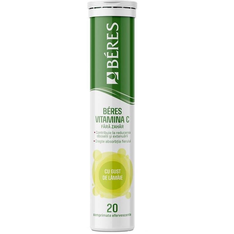 Vitamina C Fara Zahar 20 comprimate efervescente Beres