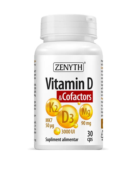 Vitamina D & Cofactors 1100 miligrme 30 capsule Zenyth