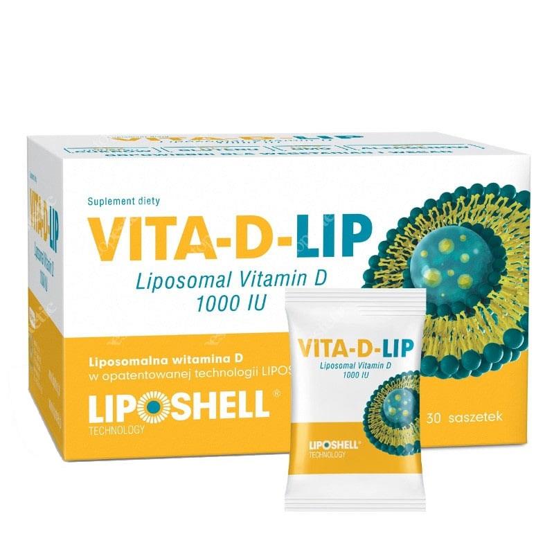 Vitamina D Lipozomala 1000 unitati Vita-D-Lip 30 plicuri Liposhell