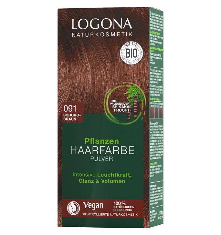 Vopsea de Par Maro Ciocolata Bio Nuanta 091 100gr Logona