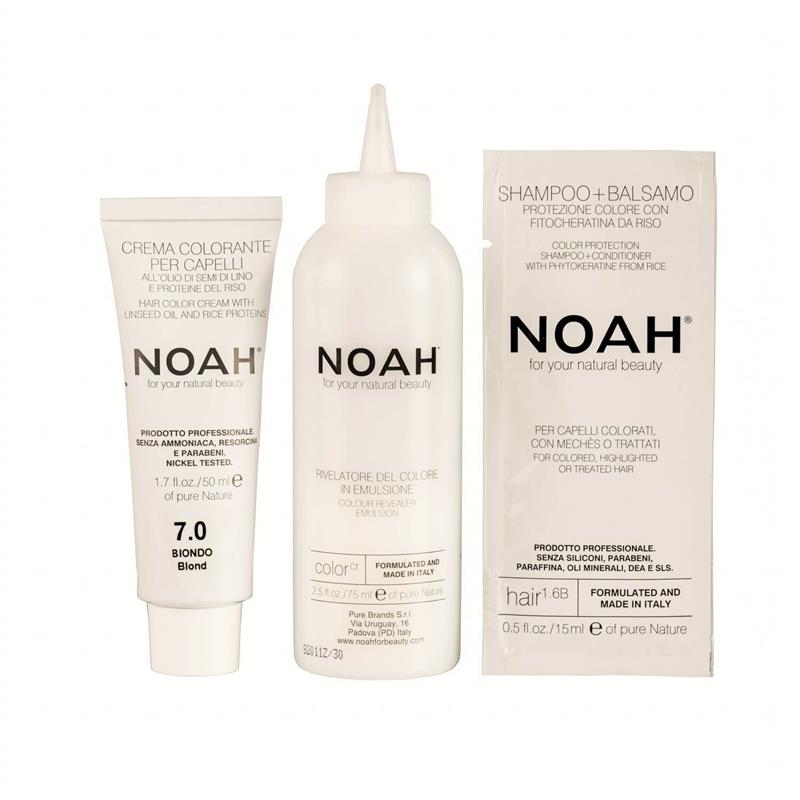 Vopsea de Par Naturala Fara Amoniac Blond 7.0 140 mililitri Noah
