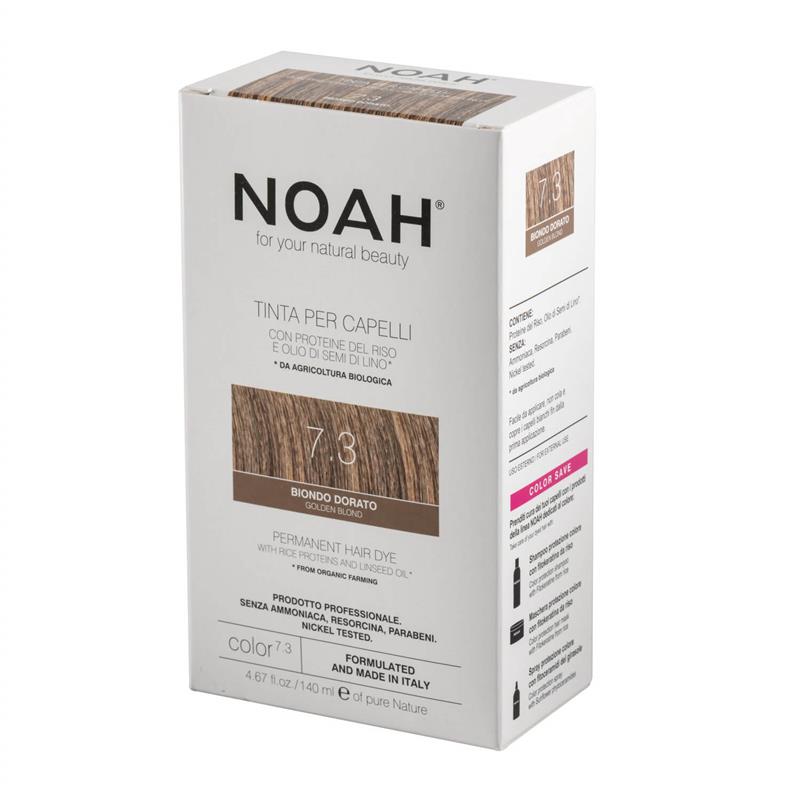 Vopsea de Par Naturala Fara Amoniac Blond Auriu 7.3 140 mililitri Noah