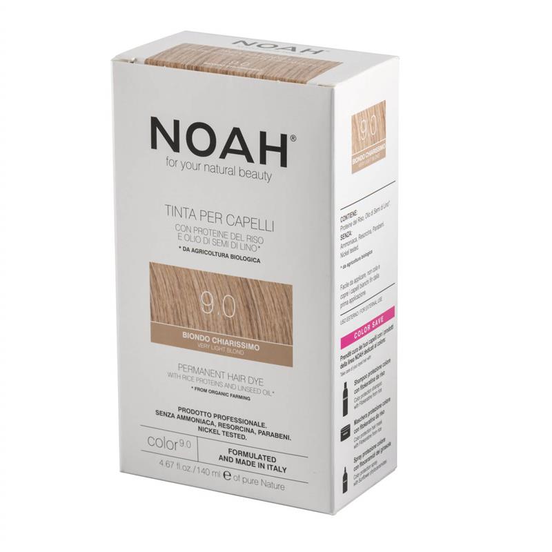 Vopsea de Par Naturala Fara Amoniac Blond Foarte Deschis 9.0 140 mililitri Noah