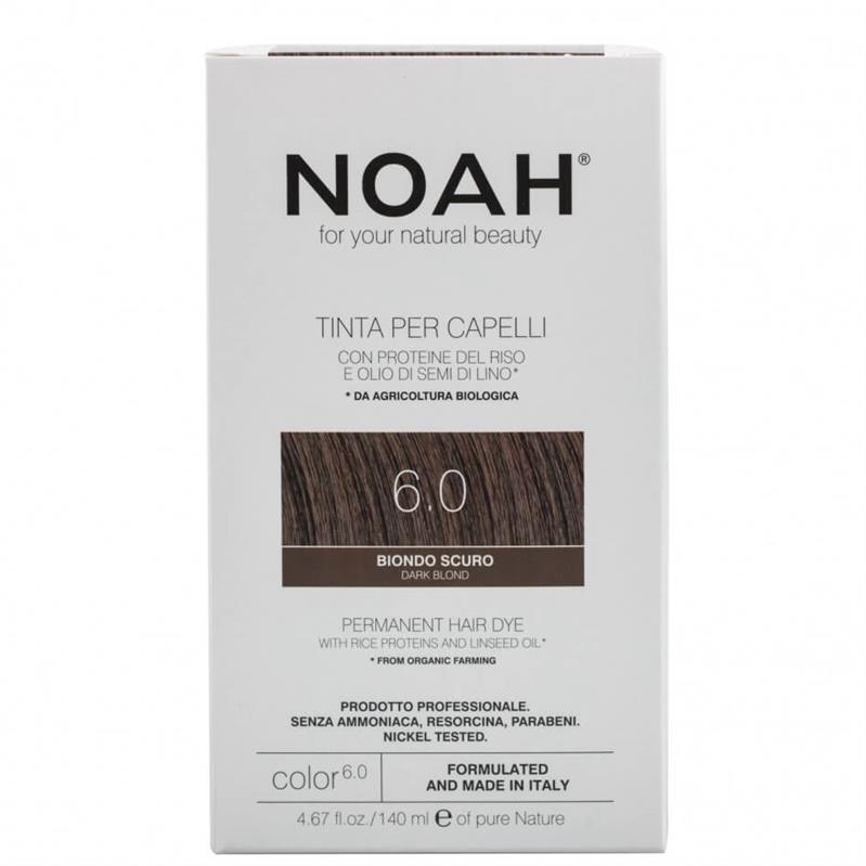 Vopsea de Par Naturala Fara Amoniac Blond Inchis 6.0 140 mililitri Noah