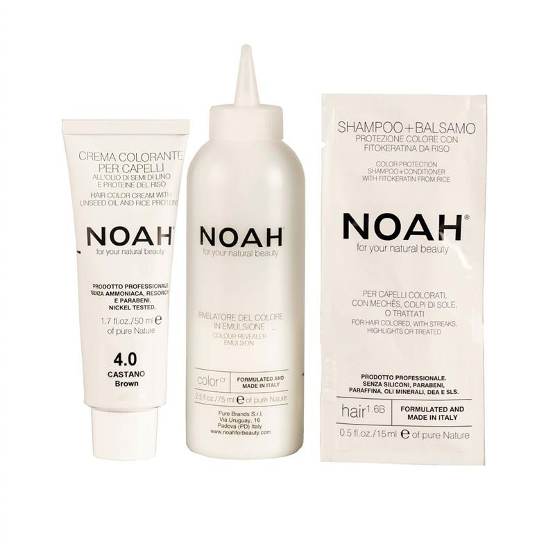 Vopsea de Par Naturala Fara Amoniac Saten 4.0 140 mililitri Noah