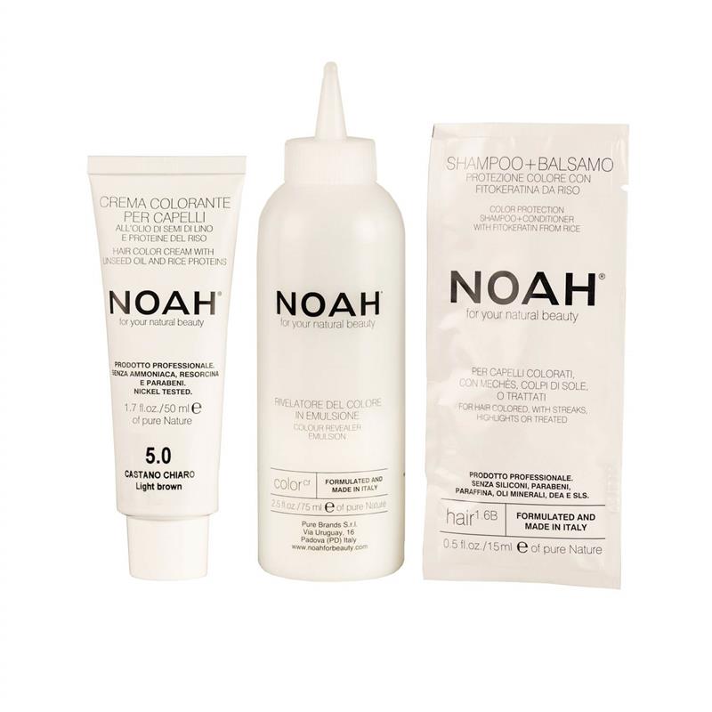 Vopsea de Par Naturala Fara Amoniac Saten Deschis 5.0 140 mililitri Noah